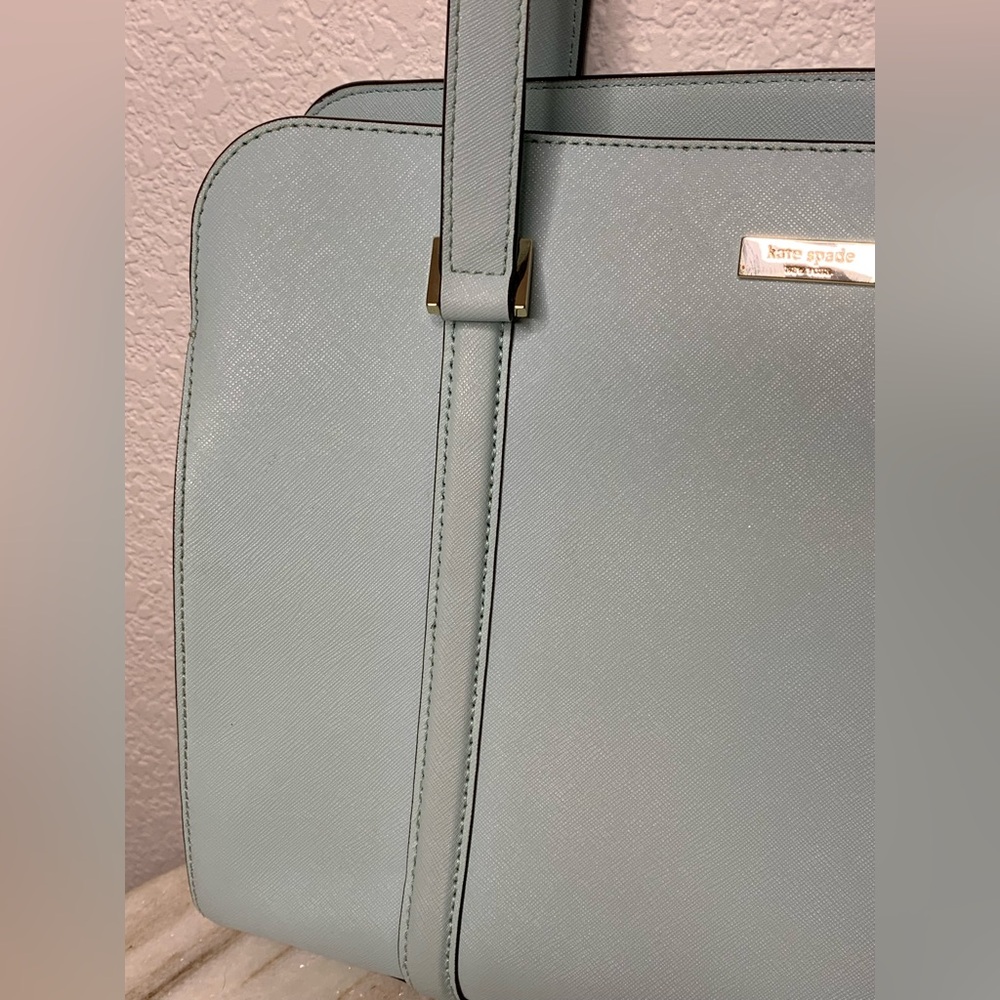 Kate Spade purse satchel large Light “Cameron” seaside blue - Picture 2 of 10